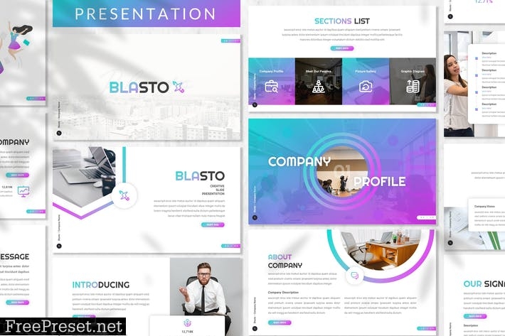 Blasto - Creative Prensentation Template K845RND