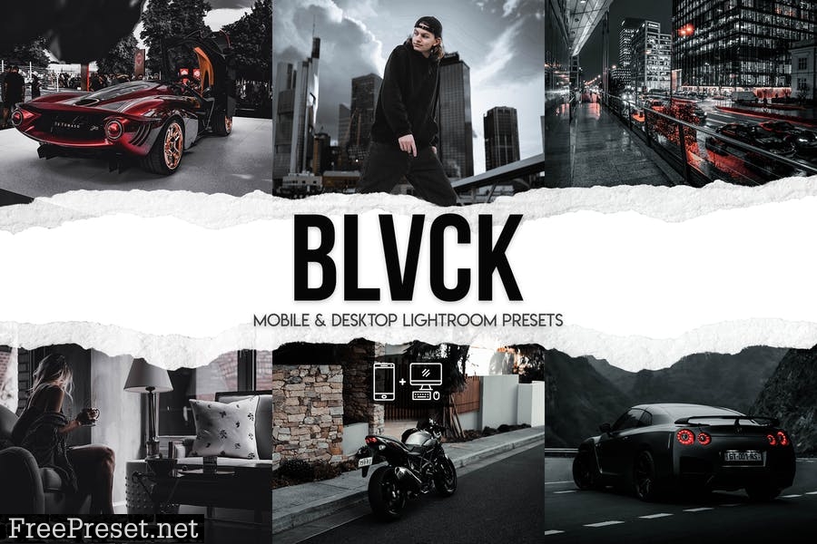 BLVCK - 5 Premium Lightroom Presets