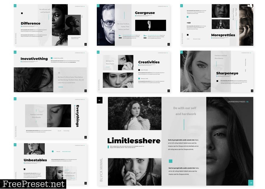 Blvckminim | Presentation Template XJBC2XC