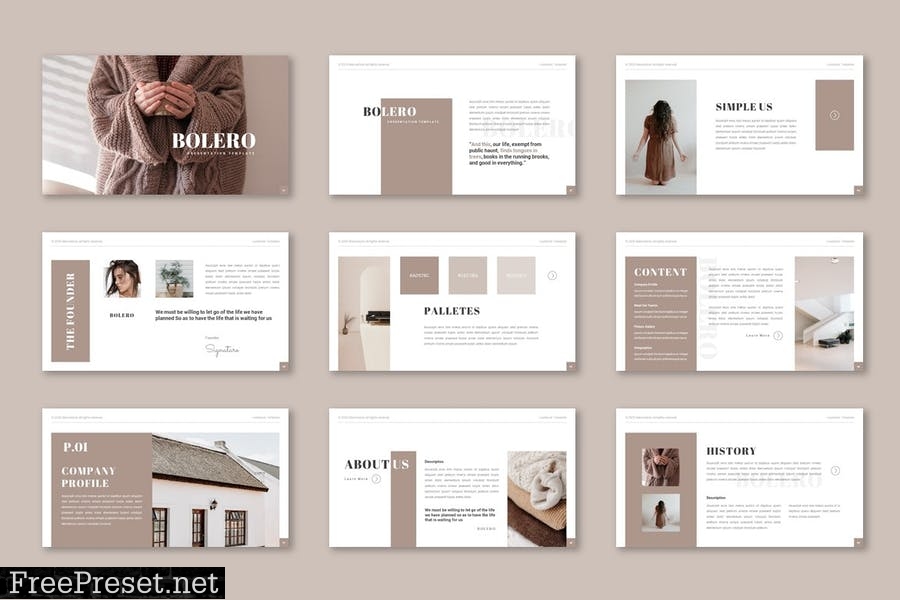 Bolero - Presentation Template VFMEHAH