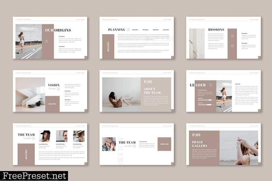 Bolero - Presentation Template VFMEHAH