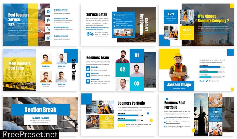 Boomers - Business Template Prensentation T59BYGH