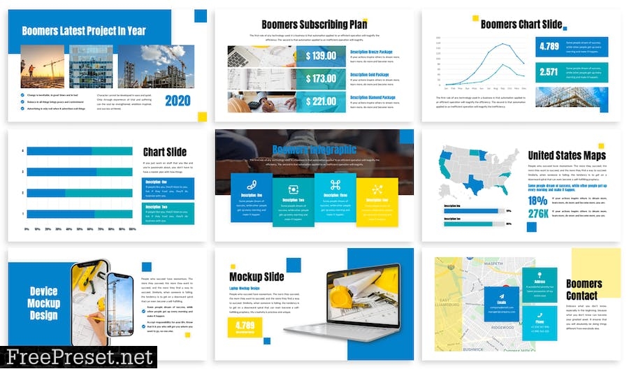 Boomers - Business Template Prensentation T59BYGH