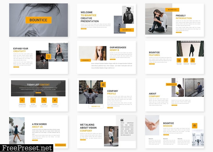 Bountice - Business Powerpoint Template JS9WZS9