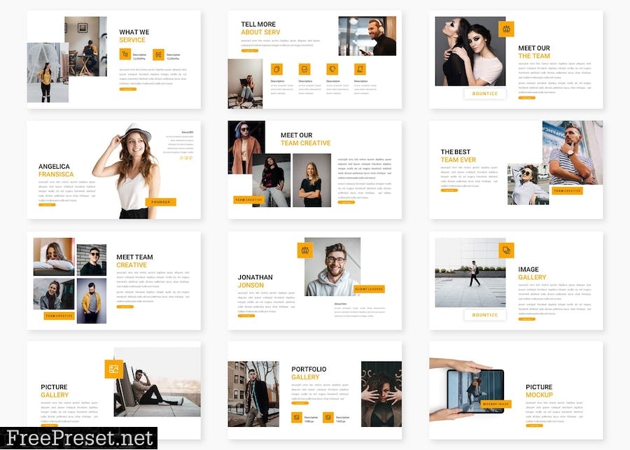 Bountice - Business Powerpoint Template JS9WZS9