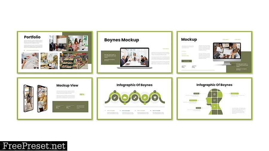 Boynes - Business Presentation PowerPoint Template 9F8RNUW