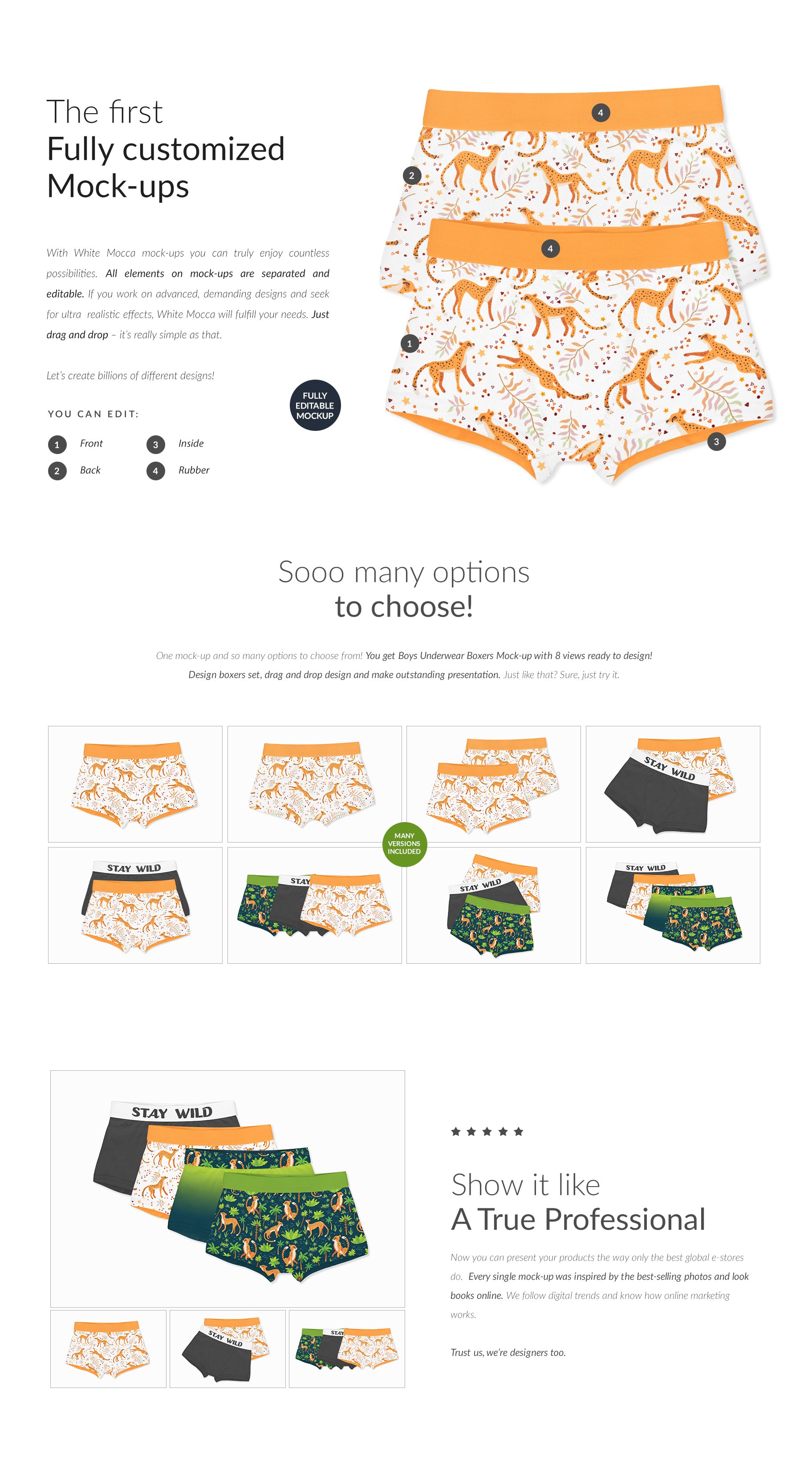 Boys Underwear Boxers 8xMock-ups 6860560