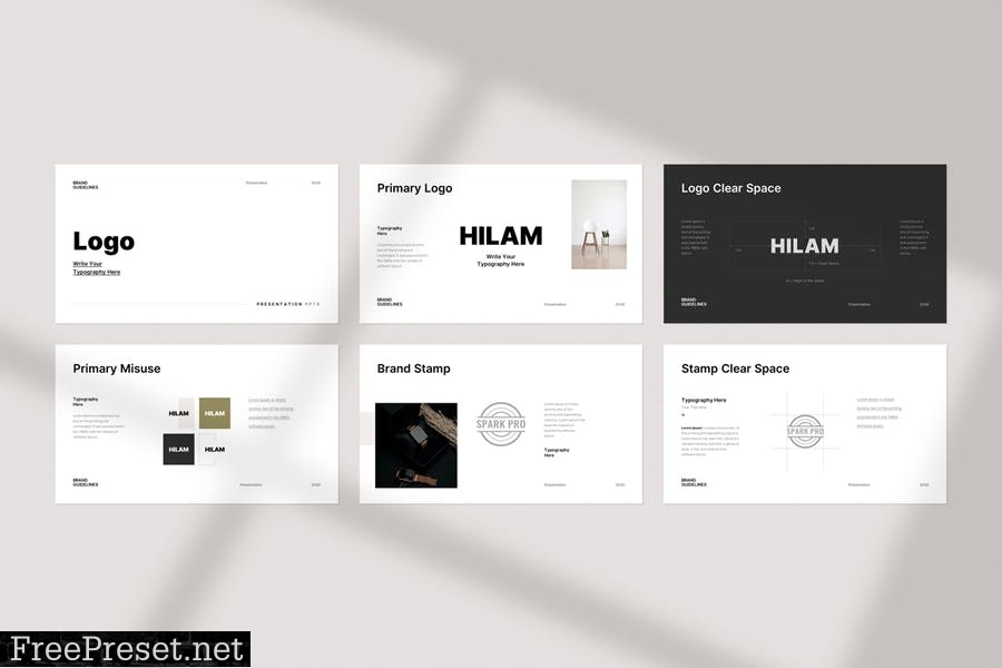 Brand Guideline PowerPoint Template 9QSNRFV