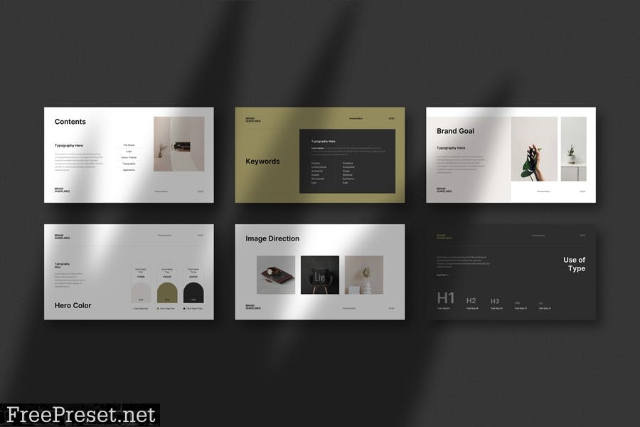 Brand Guideline PowerPoint Template 9QSNRFV