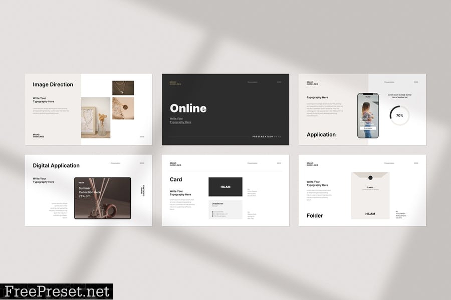 Brand Guideline PowerPoint Template 9QSNRFV