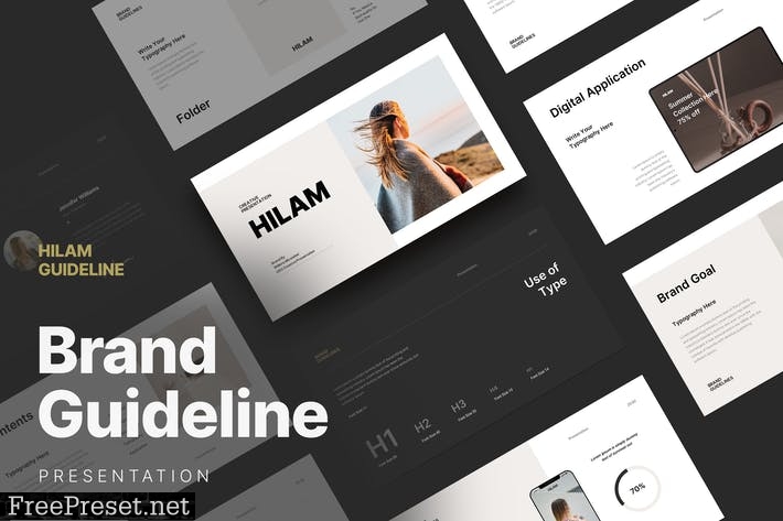 Brand Guideline PowerPoint Template 9QSNRFV