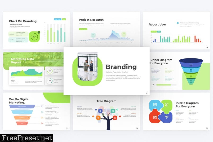 Branding Marketing PowerPoint Template YD6G5PE