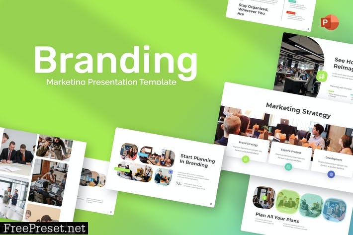 Branding Marketing PowerPoint Template YD6G5PE