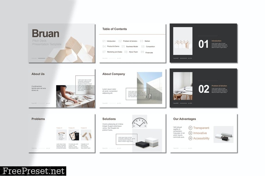 Braun - Minimalist Pitch Deck SAKP6AF