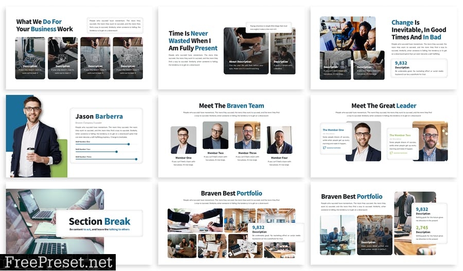 Braven - Business Template Prensentation 7PU454R