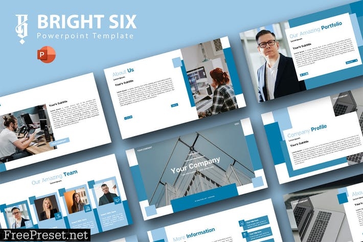 Bright Six - powerpoint presentation template MXPQ4T7