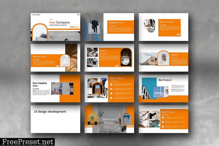 Bright V21 - Powerpoint Template 8XXC4R4