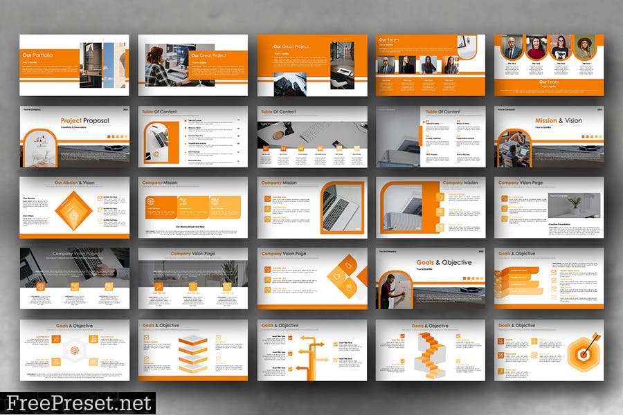 Bright V21 - Powerpoint Template 8XXC4R4