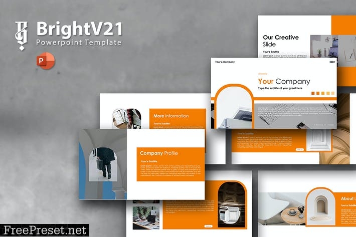 Bright V21 - Powerpoint Template 8XXC4R4