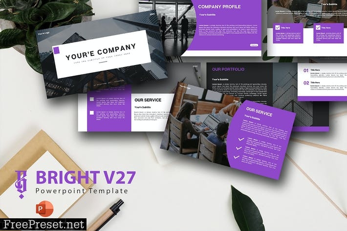 Bright V27 - Powerpoint Template