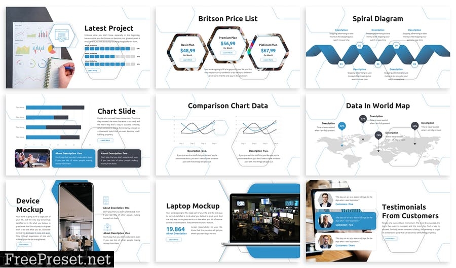 Britson - Business Template Prensentation EB9C32R