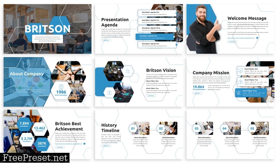 Britson - Business Template Prensentation EB9C32R