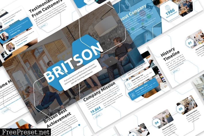 Britson - Business Template Prensentation EB9C32R