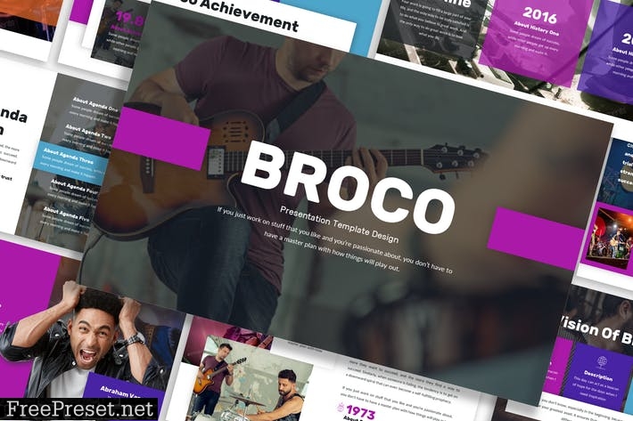 Broco - Business Template Prensentation YK5FT9D