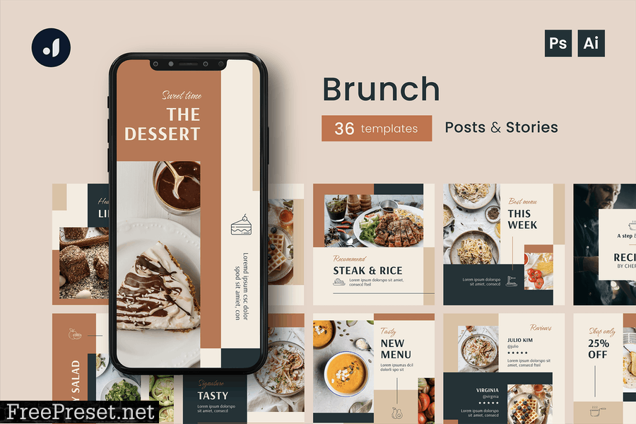 Brunch Instagram Template 54G2P9T