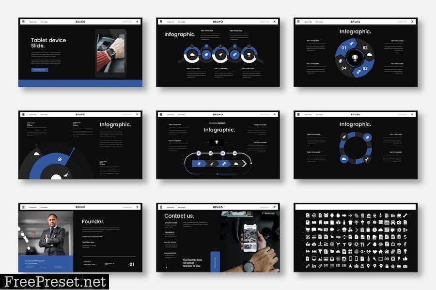 Bruno – Business PowerPoint Template BYTD2N6