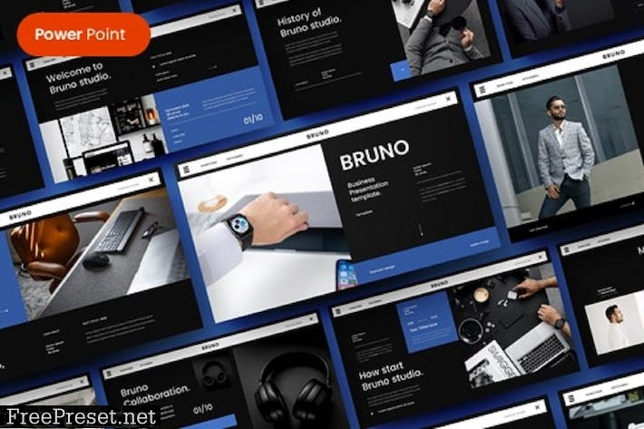 Bruno – Business PowerPoint Template BYTD2N6