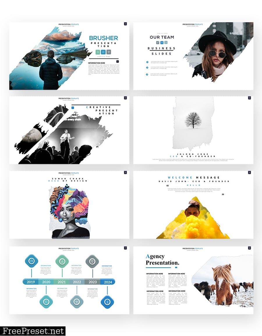 Brusher Powerpoint Presentation Templates 549KQ6D