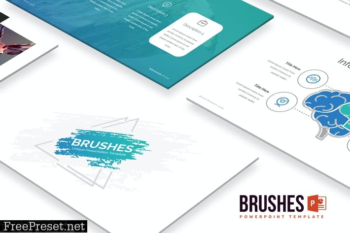 Brushes Powerpoint Template 9WLZ3C