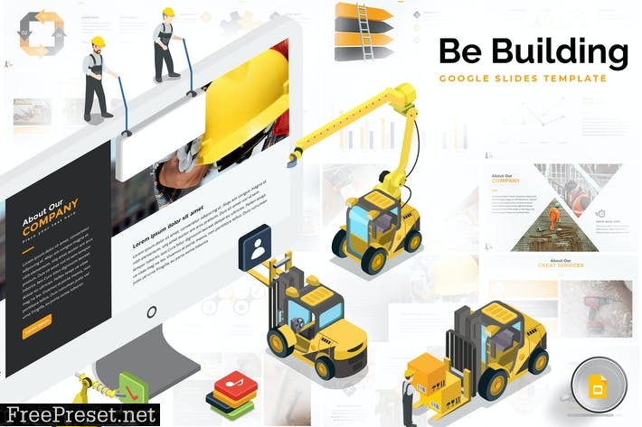 Building & Construction Google Slides Template 5EDBAR