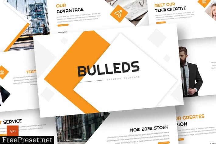 Bulleds - Business Powerpoint Template PGFQLA4