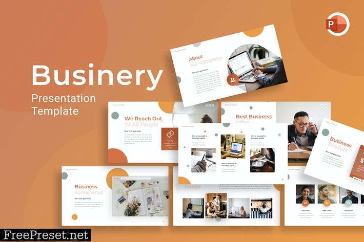 Businery Business PowerPoint Template YMUZGPQ