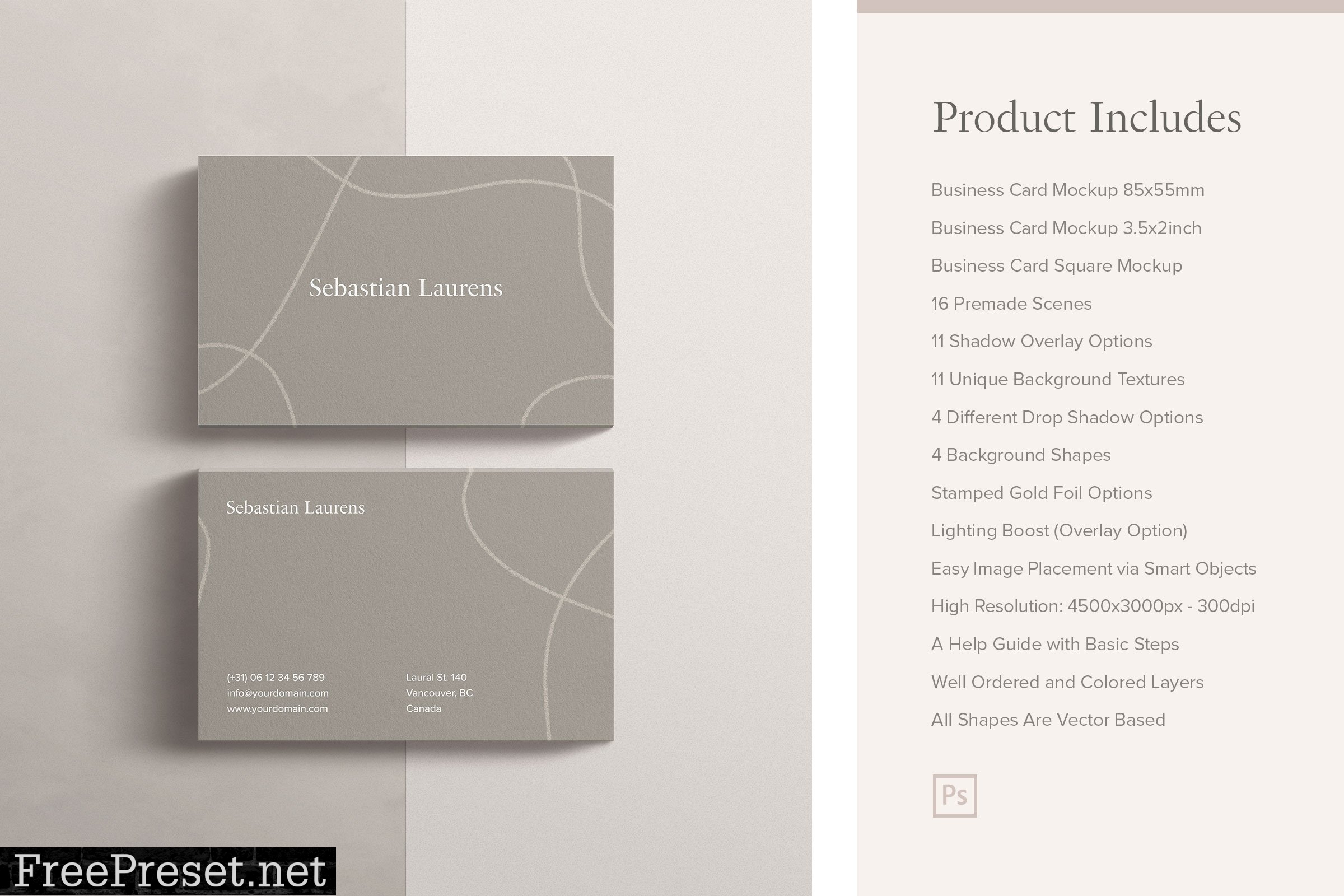 Business Card Mockup Kit 3917121