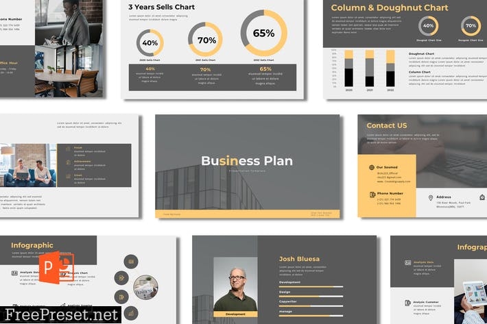 Business Plan - Powerpoint Template C7CRNFJ