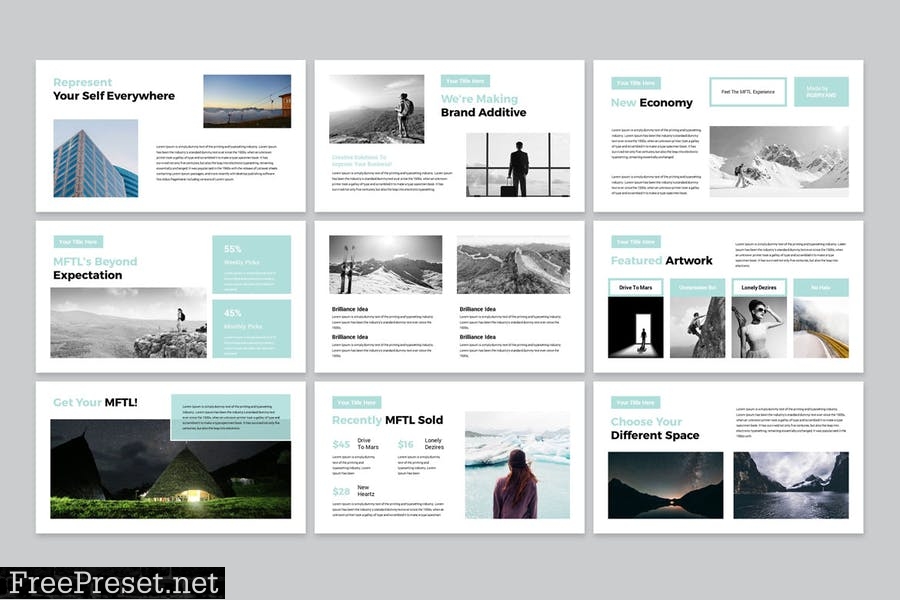 Business PowerPoint Presentation Template BQDPB7N