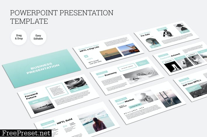 Business PowerPoint Presentation Template BQDPB7N