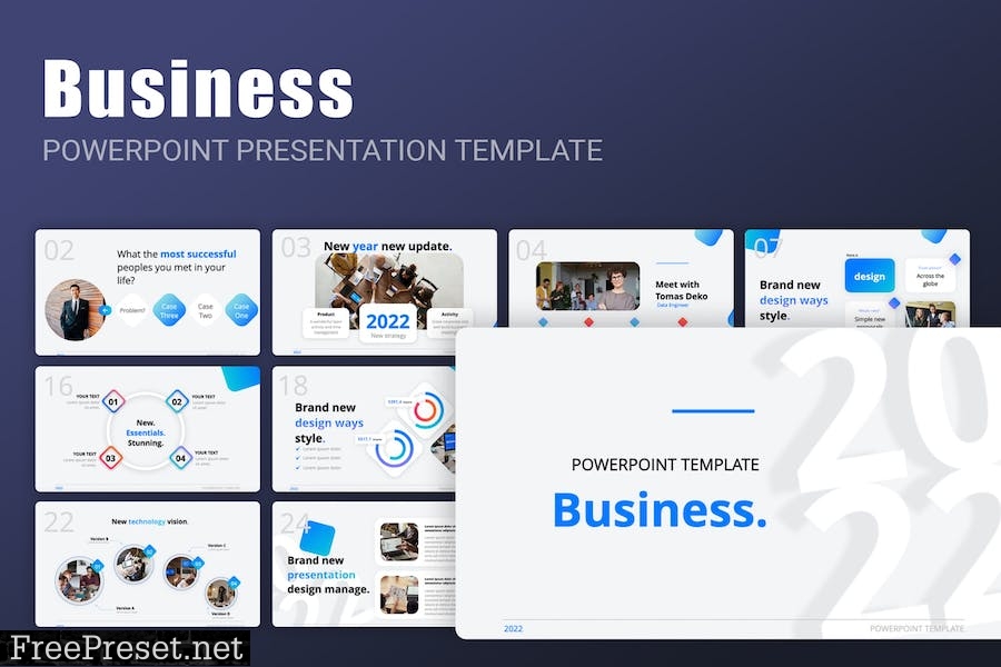 Business PowerPoint Presentation Template NMRT9CM