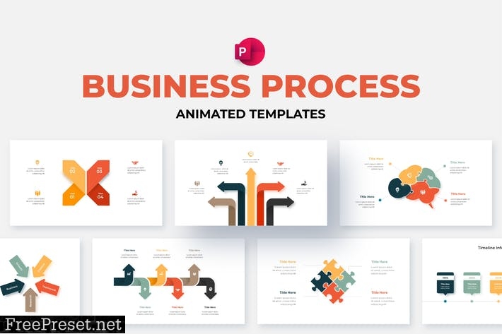 Business Process PowerPoint Infographics Slides P6PD4BC