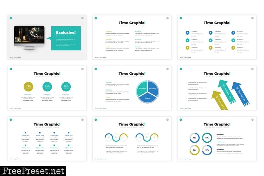 Business Trade Presentation Template VU7W5KU