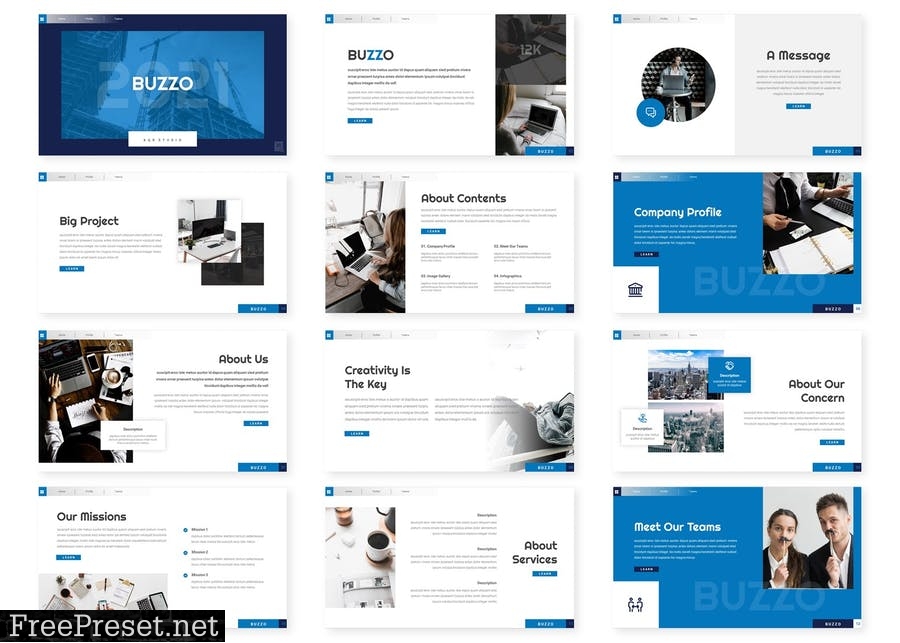 Buzzo - Presentation Template GE2X87T