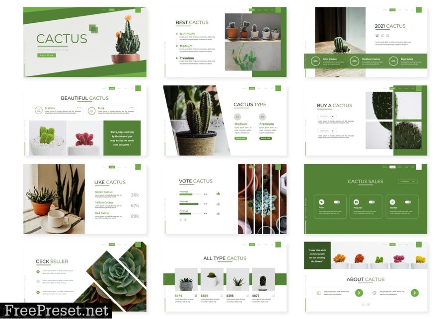 Cactus - Presentation Template 9Y4D22U