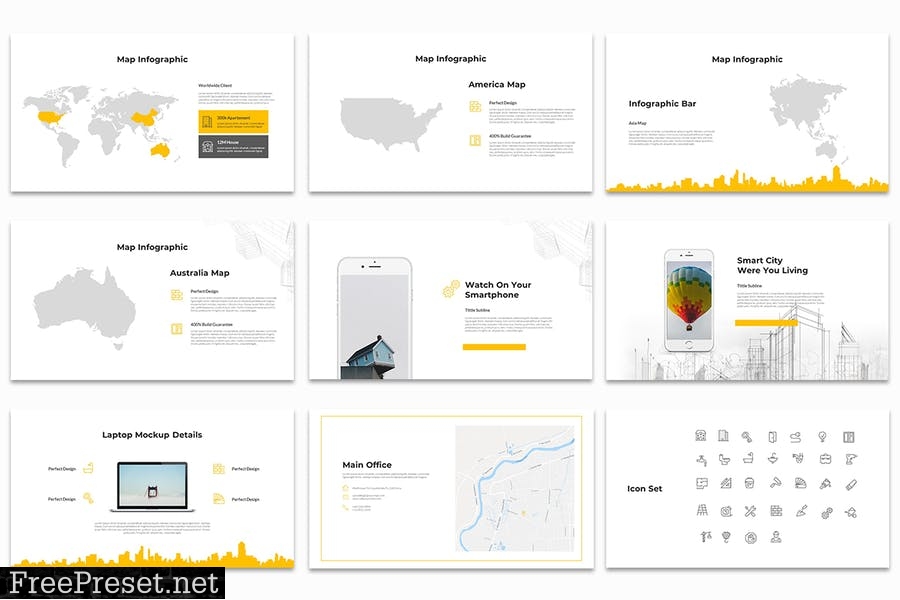 Calyx : Construction Powerpoint Template BDGKBV