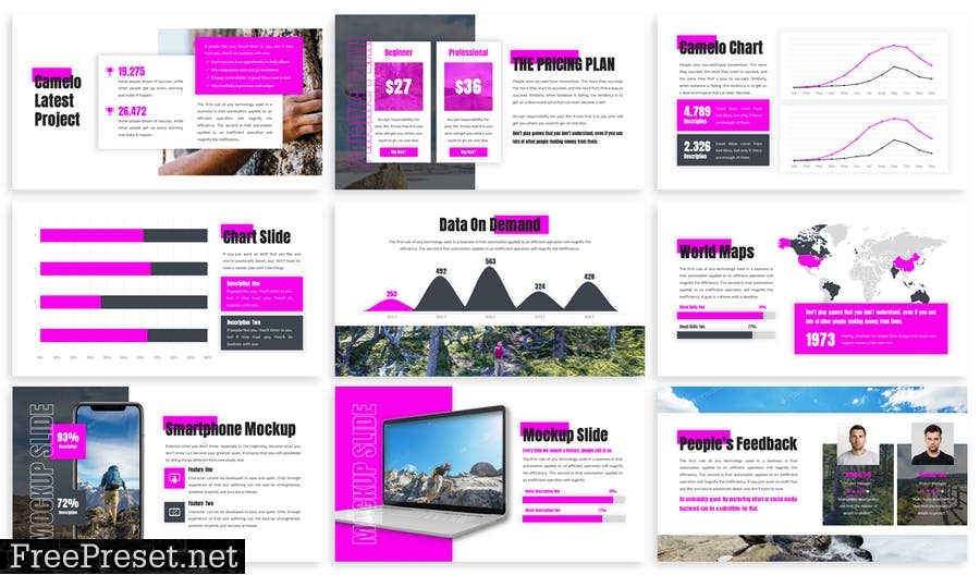 Camelo - Business Template Prensentation B5FHFSR