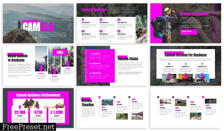 Camelo - Business Template Prensentation B5FHFSR