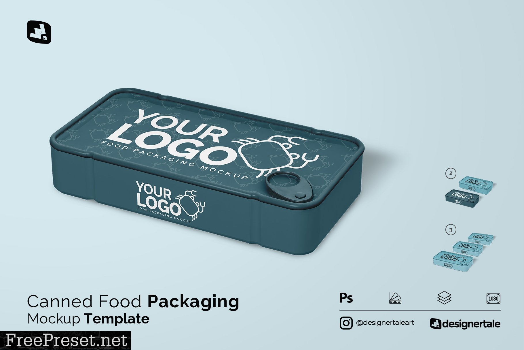 Canned Food Packaging Mockup 4575928