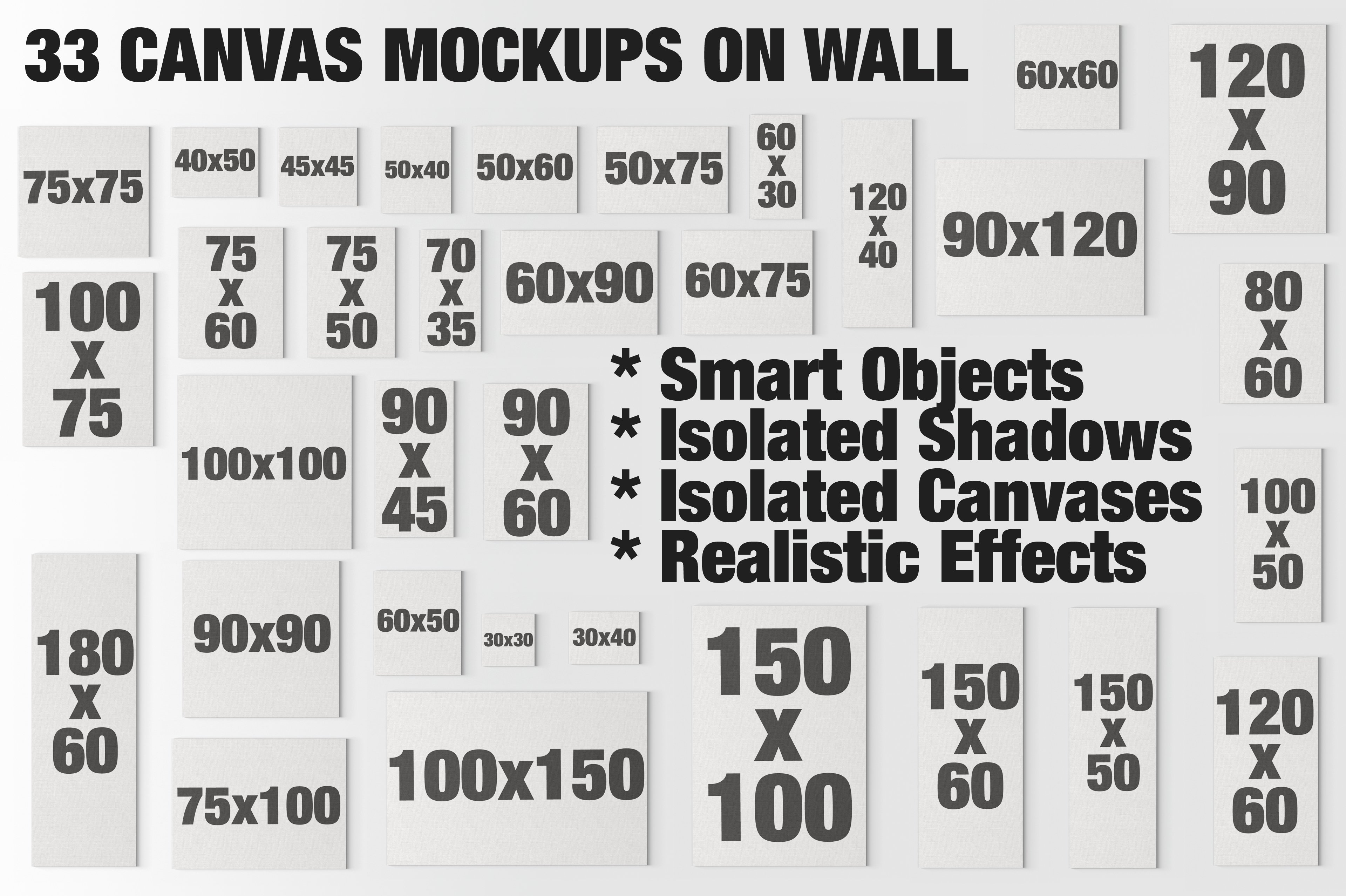 Canvas Mockups - Frames Mockups v 8